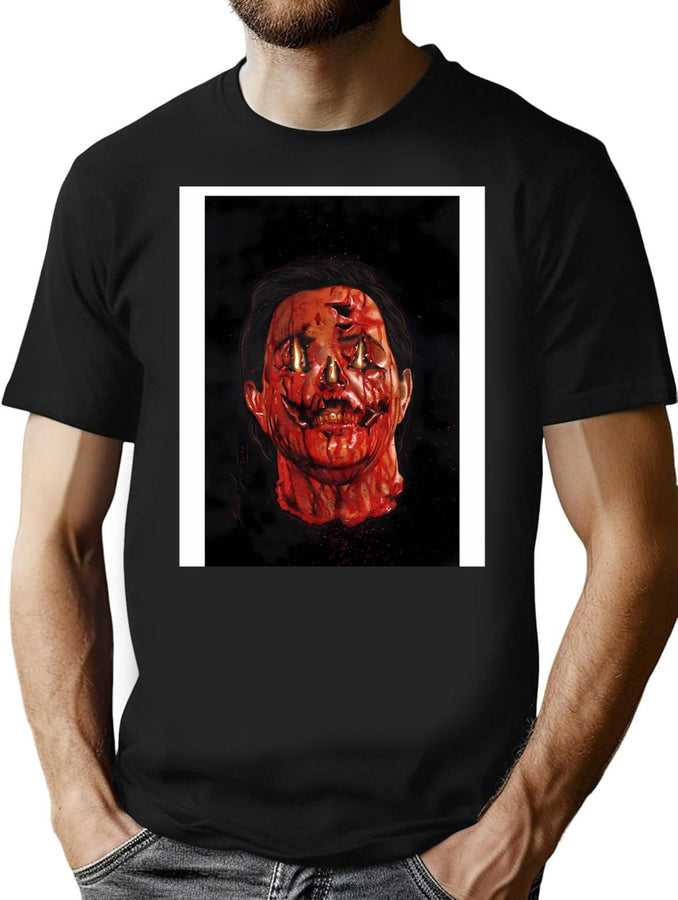 Terrifier Pumpkin T-Shirt for Men & Women, T-Shirts Graphic Tee - Black