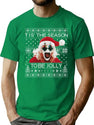 Terrifier Santa Christmas T-Shirt for Men & Women, T-Shirts Graphic Tee - Green