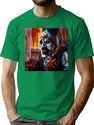 Terrifier Splatter House Art The Clown Portrait (Digital) T-Shirt for Men & Women, T-Shirts Graphic Tee - Green