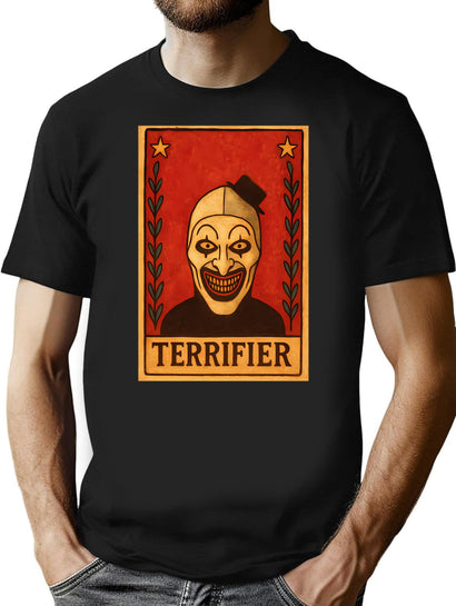 Terrifier Tarot T-Shirt for Men & Women, T-Shirts Graphic Tee - Black