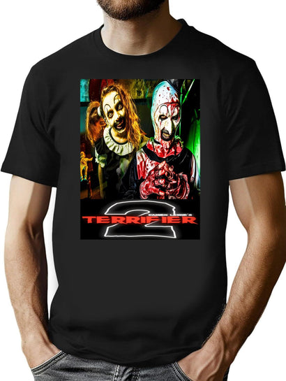 Terrifier Two T-Shirt for Men & Women, T-Shirts Graphic Tee - Black