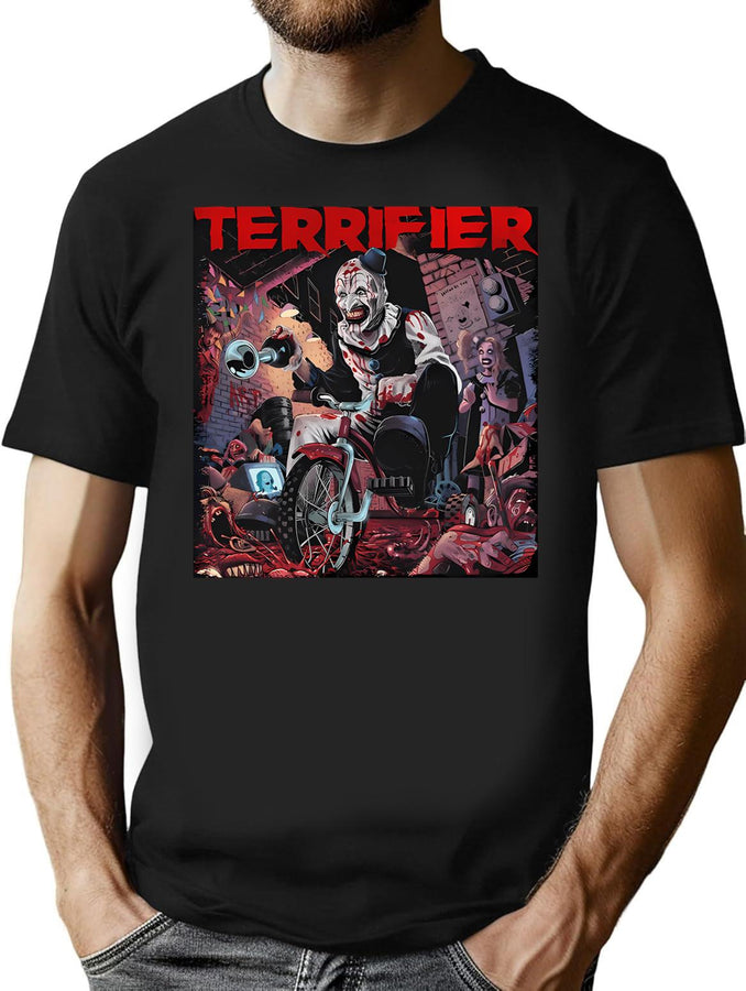 Terrifier (10) T-Shirt for Men & Women, T-Shirts Graphic Tee - Black