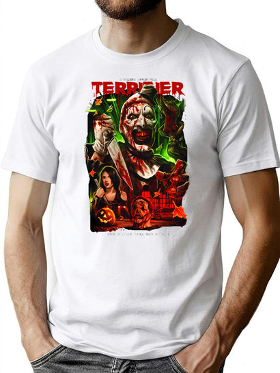 Terrifier (20) T-Shirt for Men & Women, T-Shirts Graphic Tee - Black