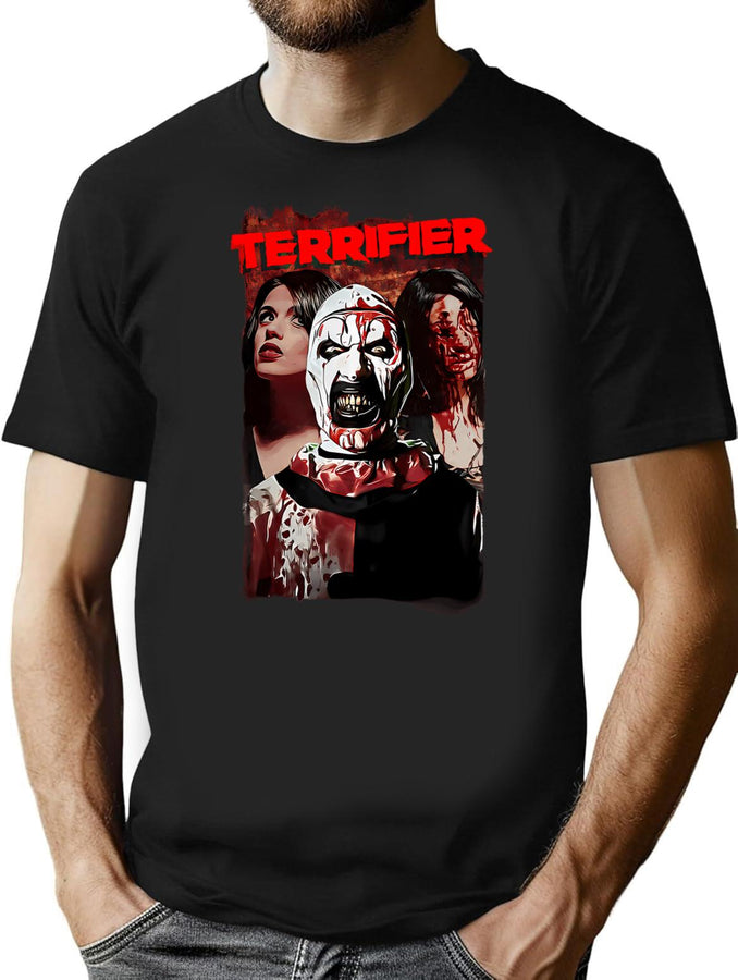 Terrifier (4) T-Shirt for Men & Women, T-Shirts Graphic Tee - Black
