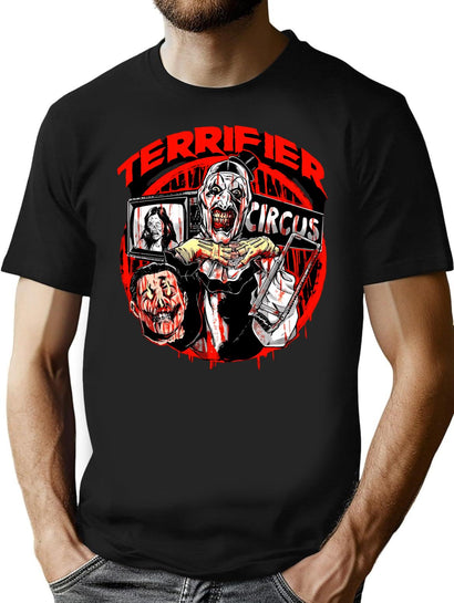 Terrifier (65) T-Shirt for Men & Women, T-Shirts Graphic Tee - Black