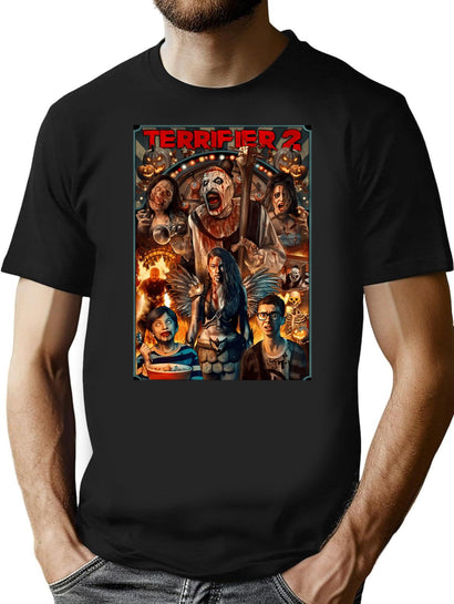 Terrifier (7) T-Shirt for Men & Women, T-Shirts Graphic Tee - Black