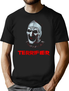Terrify Horror Movie Art The Clown T-Shirt for Men & Women, T-Shirts Graphic Tee - Black