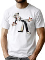Terrifying Cartoon Clown T-Shirt for Men & Women, T-Shirts Graphic Tee - White