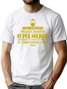 Test Subject Super Soldier T-Shirt for Men & Women, T-Shirts Graphic Tee - White