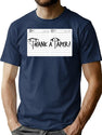 Thank A Taper Bootleg Graphic T-Shirt - Navy