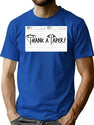 Thank A Taper Bootleg Graphic T-Shirt - Blue