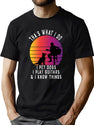 That'S What I Do I Pet Dogs I Play Guitars And I Know Things Funny Gift For Guitarists And Dog Lovers Retro Sunste Guitarist And Dog Lover T-Shirt for Men & Women, T-Shirts Graphic Tee - Green