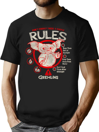 The 3 Simple Rules Worn Dks T-Shirt for Men & Women, T-Shirts Graphic Tee - Black