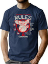 The 3 Simple Rules Worn Dks T-Shirt for Men & Women, T-Shirts Graphic Tee - Navy