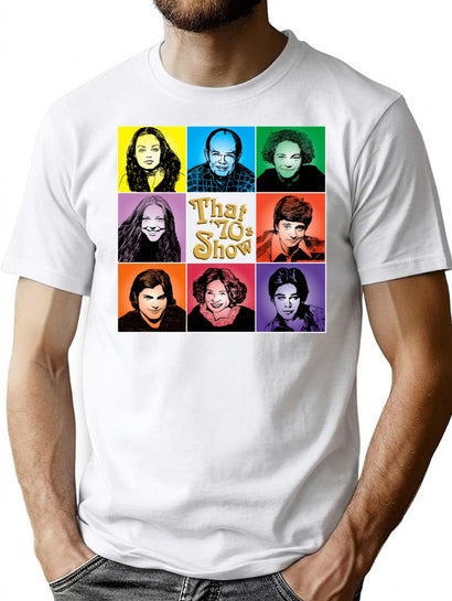 The 70S Bunch T-Shirt for Men & Women, T-Shirts Graphic Tee - Black