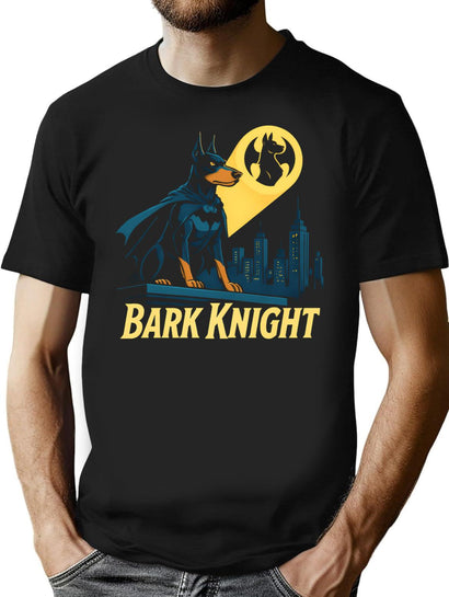 The Bark Knight Comic T-Shirt for Men & Women, T-Shirts Graphic Tee - Black