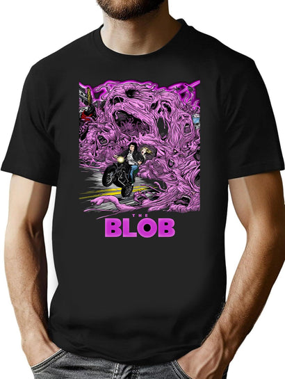 The Blob Scariest Movie Vintage 80S T-Shirt for Men & Women, T-Shirts Graphic Tee - Black