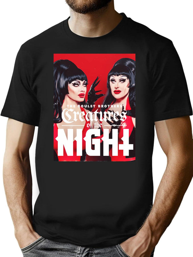 The Boulet Brothers Creatures T-Shirt for Men & Women, T-Shirts Graphic Tee - Black