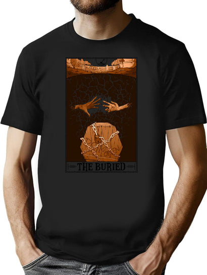 The Buried Tarotesque - (Light) T-Shirt for Men & Women, T-Shirts Graphic Tee - Black
