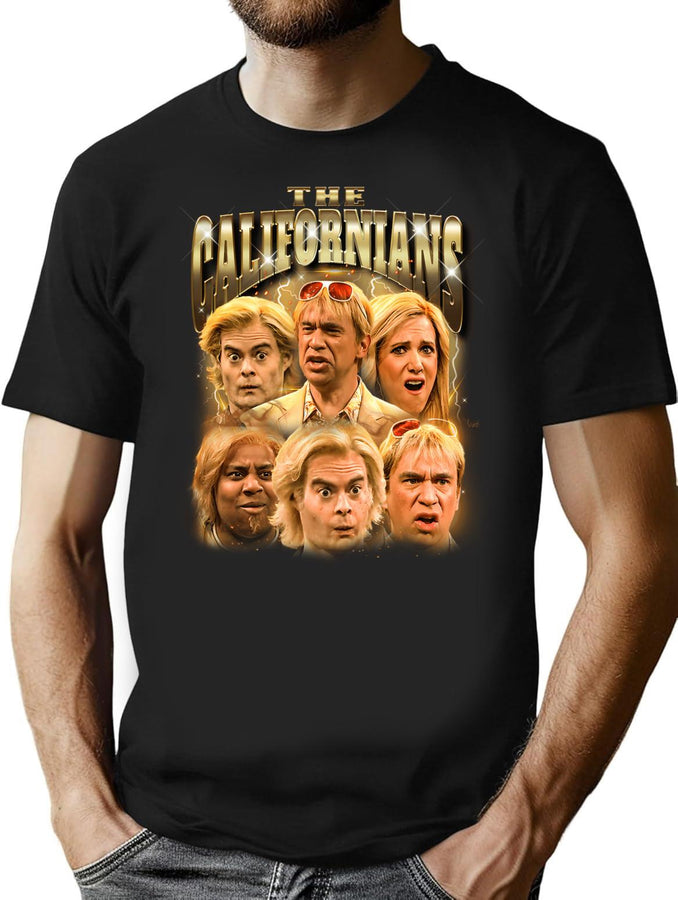 The Californians - 90'S Bootleg Design Bootleg Graphic T-Shirt - Black