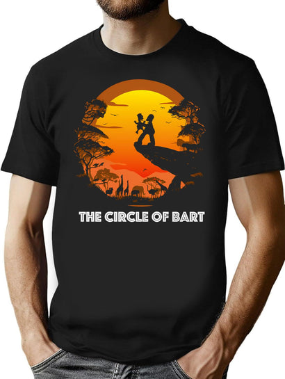The Circle Of Bart T-Shirt for Men & Women, T-Shirts Graphic Tee - Black