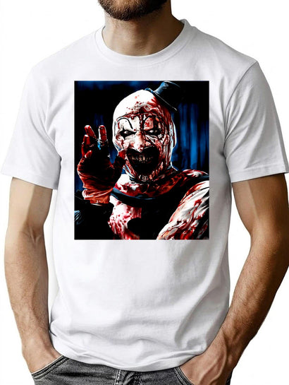 The Clown Drawing Art T-Shirt for Men & Women, T-Shirts Graphic Tee - Black