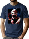 The Clown Drawing Art T-Shirt for Men & Women, T-Shirts Graphic Tee - Navy