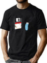 The Coffee Stained Floppy T-Shirt for Men & Women, T-Shirts Graphic Tee - Green