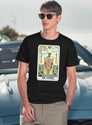 The Coffee Tarot Card Coffee Lover Caffeinated Witchy Hand T-Shirt for Men & Women, T-Shirts Graphic Tee - Navy