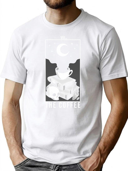 The Coffee T-Shirt for Men & Women, T-Shirts Graphic Tee - Black