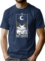 The Coffee T-Shirt for Men & Women, T-Shirts Graphic Tee - Navy