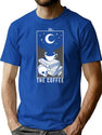 The Coffee T-Shirt for Men & Women, T-Shirts Graphic Tee - Blue