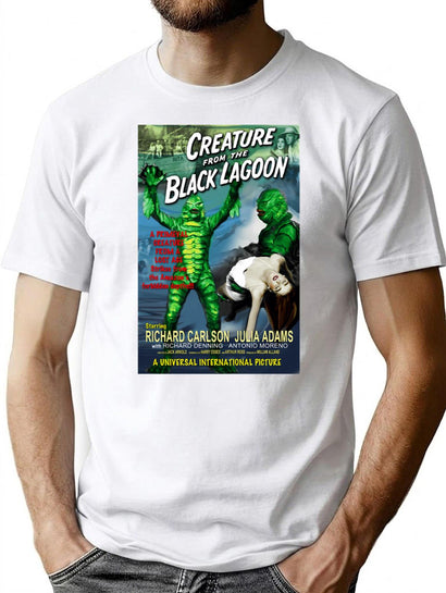 The Creature From The Black Lagoon Retro Style T-Shirt for Men & Women, T-Shirts Graphic Tee - Black