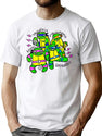 The Droganinja Mutantes Bootleg Graphic T-Shirt - White