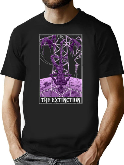 The Extinction Tarotesque - (Dark) T-Shirt for Men & Women, T-Shirts Graphic Tee - Black