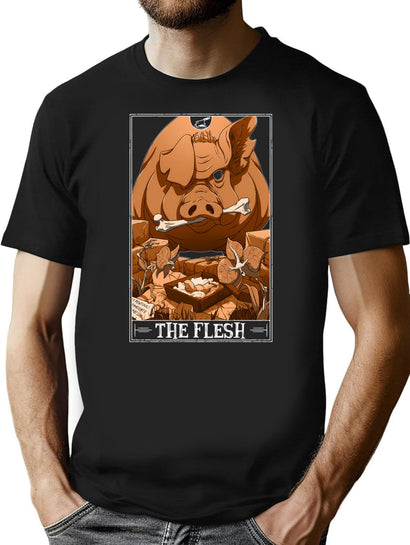 The Flesh Tarotesque - (Dark) T-Shirt for Men & Women, T-Shirts Graphic Tee - Black