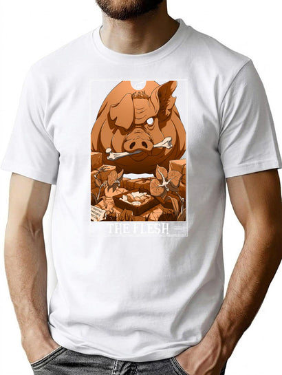 The Flesh Tarotesque - (Dark) T-Shirt for Men & Women, T-Shirts Graphic Tee - Black