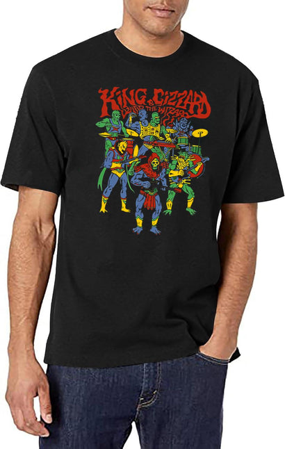 The Gizzard King Merch T-Shirt for Men & Women, T-Shirts Graphic Tee - Black