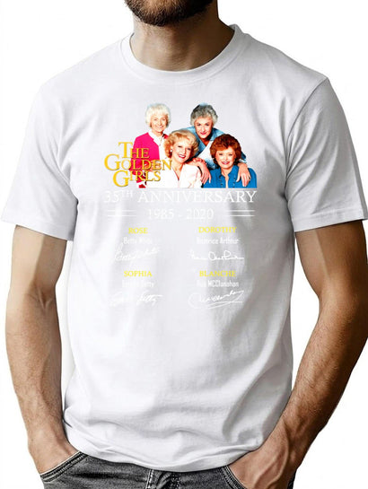 The Golden Girls 35Th Anniversary Gift For Fans Gift For Men And Women Gift Halloween Day Thanksgiving Christmas Day T-Shirt for Men & Women, T-Shirts Graphic Tee - Black
