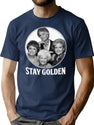 The Golden Girls Stay Golden (1) T-Shirt for Men & Women, T-Shirts Graphic Tee - Navy
