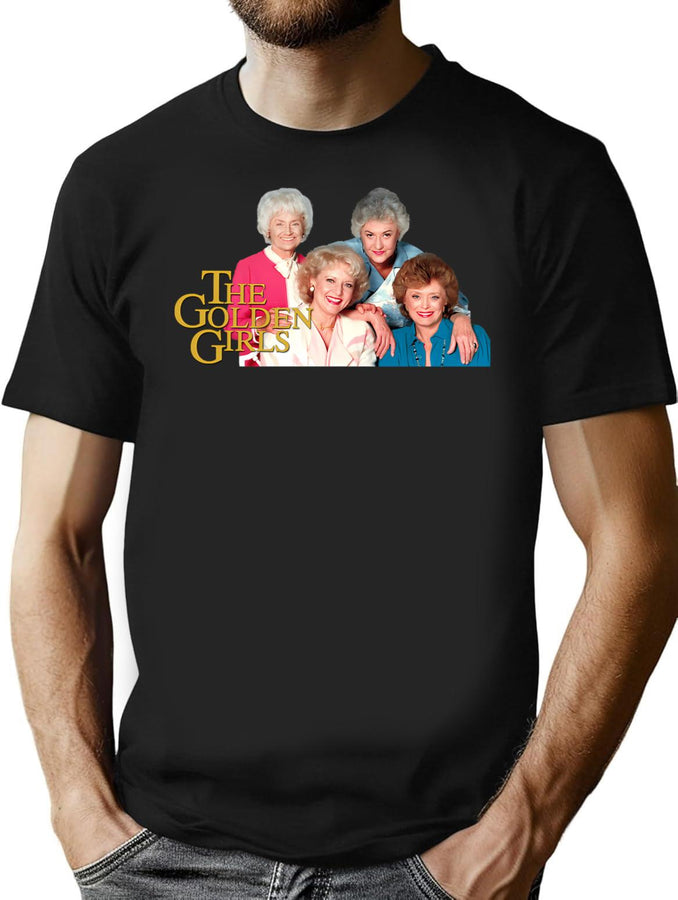 The Golden Girls (3) T-Shirt for Men & Women, T-Shirts Graphic Tee - Black