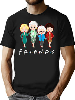 The Golden T-Shirt for Men & Women, T-Shirts Graphic Tee - Black