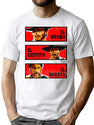 The Good Bad And The Ugly Italian Version Worn T-Shirt for Men & Women, T-Shirts Graphic Tee - White