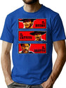 The Good Bad And The Ugly Italian Version Worn T-Shirt for Men & Women, T-Shirts Graphic Tee - Blue