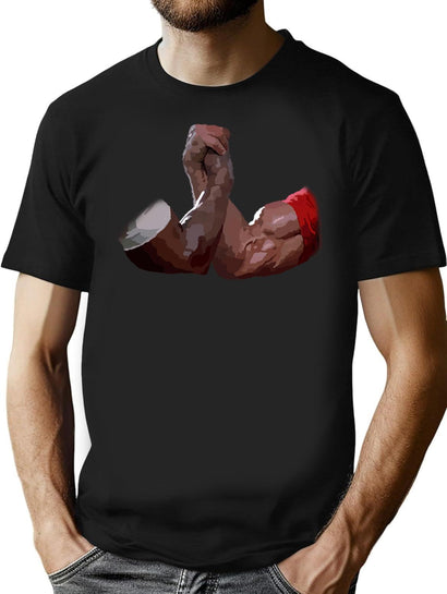 The Handshake (Predator) T-Shirt for Men & Women, T-Shirts Graphic Tee - Black