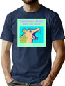 The Horrors Persist But So Do I Possum Pop Art Neon Green T-Shirt for Men & Women, T-Shirts Graphic Tee - Navy