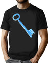 The Key To My Heart T-Shirt for Men & Women, T-Shirts Graphic Tee - Black