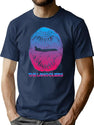 The Langoliers Cyan Magenta 3D Eye Glass T-Shirt for Men & Women, T-Shirts Graphic Tee - Navy