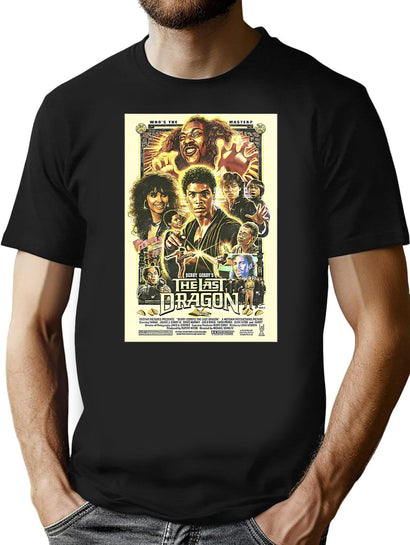 The Last Dragon Movie Poster T-Shirt for Men & Women, T-Shirts Graphic Tee - Black
