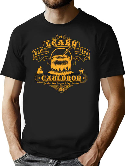 The Leaky Cauldron Bar And Inn T-Shirt for Men & Women, T-Shirts Graphic Tee - Black